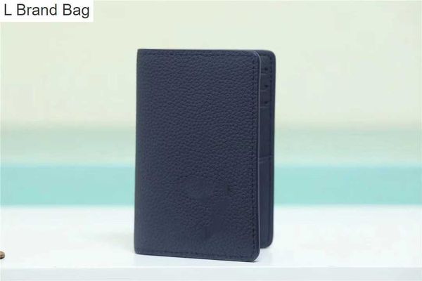 

l bag men's cowhide new short fold wallet m81731 pocket wallet 3sa1, Black
