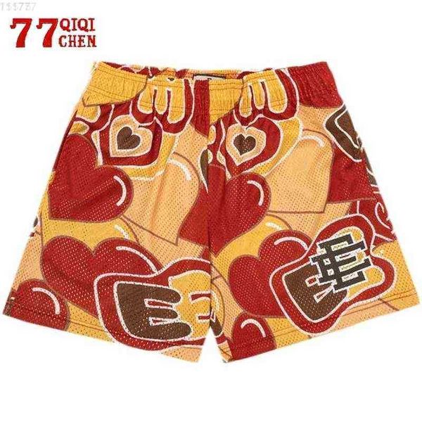 

cfbj 2grd men's shorts 2022 new summer men ericemanuel casual fitness exercise beach breathable mesh short pant jogger ee, White;black