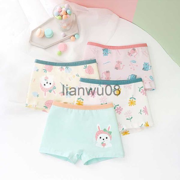 

panties children's panties underwear for kids cartoon shorts soft cute cotton underpants girls panties flower cat pattern 4pcslot x0802, Camo