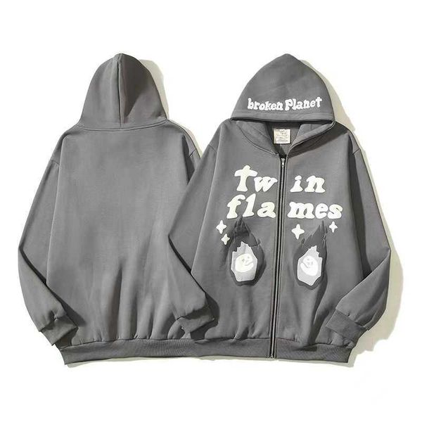

broken planet hoodies graphic tee designer printed mens y2k hoody 3d foam graffiti letter sweater hip hop harajuku sweatshirts pullover wome, Black