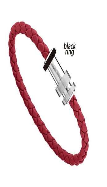 

rope bracelets stainless steel buckle leather knitting simple style temperament men bracelet4267442, Golden;silver