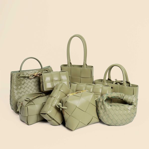 

abottegas vneta jodie mini teen intrecciato designer tote woven bag multi pleated dumpling bag handbag fashion one shoulder oblique straddle