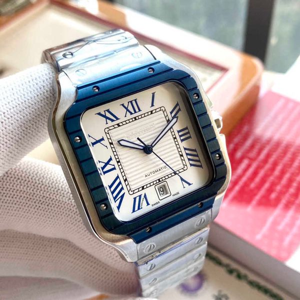 

designer elegance women wrist watch santos watches mechanical movement motre prx de luxe with box 501s, Slivery;golden