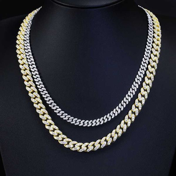 

rts s925 silver 6mm single row cuban chain iced out moissanite gold plated necklace bracelet cuban link for men jewelry