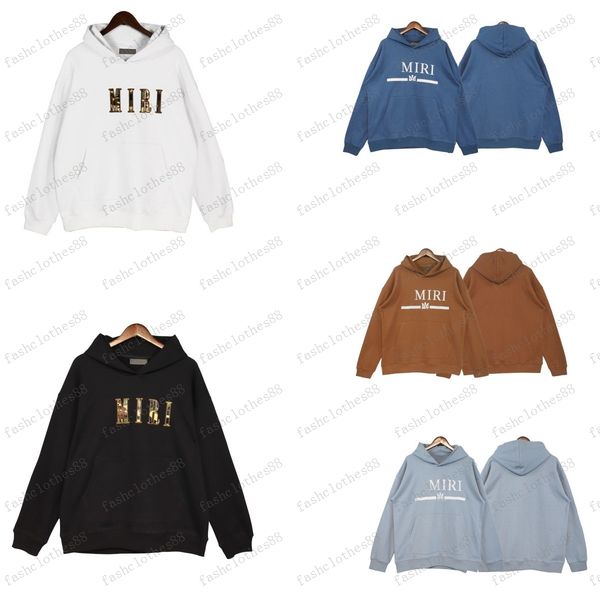 

men's hoodie designer's amirri hoodie pullover hip hop letter print label s-xl, Black