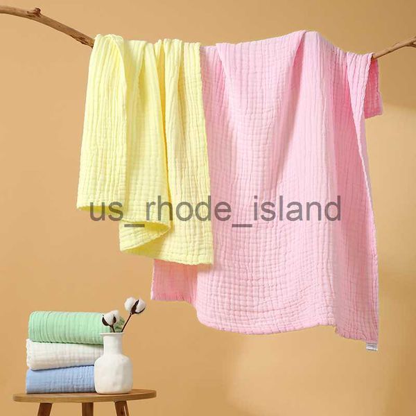 

blankets swaddling 6 layers muslin squares baby blankets solid color newborn infant bath towel baby stuff cotton bubble gauze baby swaddle x