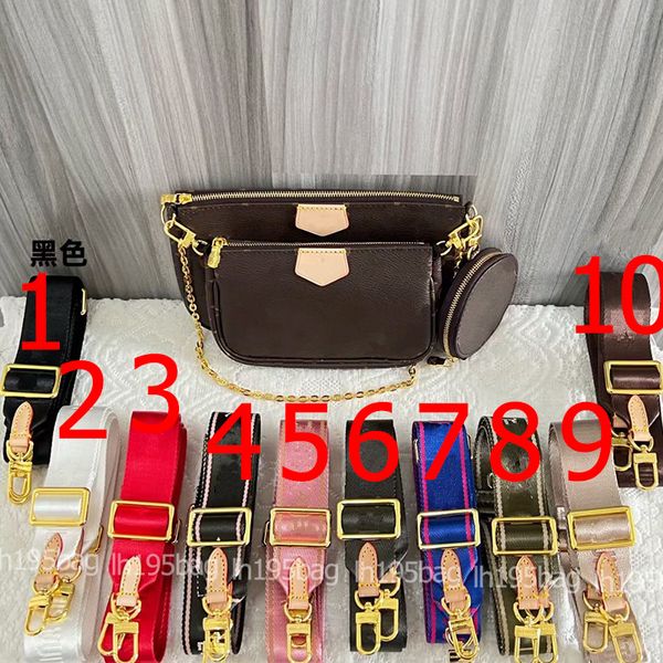

shoulder pochette accessoires bag designer wallet card holder women hand-nominated brand fashion shoulder bag letter and flower pattern clas