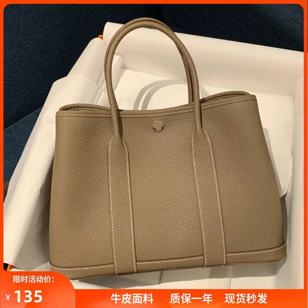 

luxury designer h ermes party garden tote bags for sale 2023 new textured leather garden bag large capacity portable bucket single shoulder
