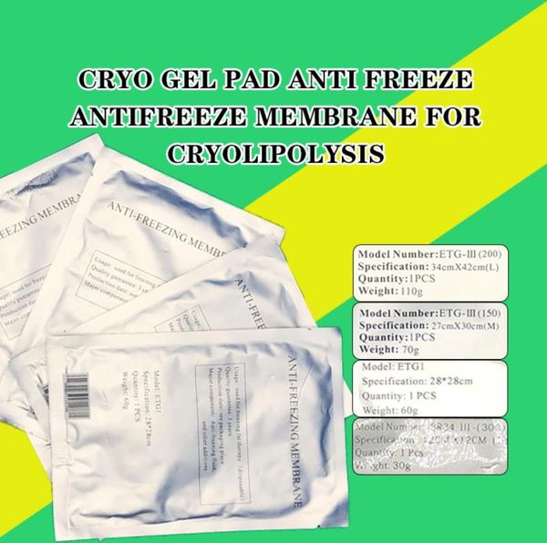 

accessories parts anti zing membranes cryo cool pad anti ze cryotherapy antize membrane 27x30cm 34x42cm for clinical5946308