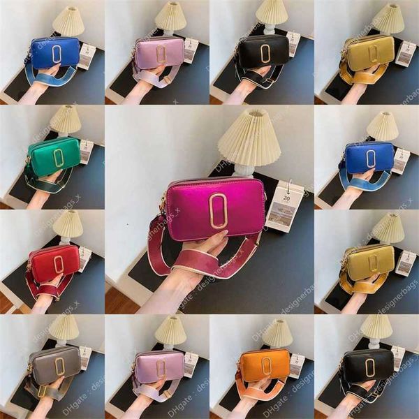 

the tote bag fashionable designer wallets for women bright leather simple casual camera 2023 versatile wide shoulder strap single crossbody