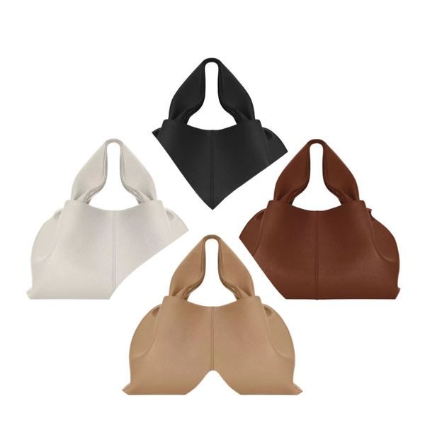 

new 5a french minority luxury bag yunduo dumpling bag layer cowhide hand-held single shoulder messenger women's