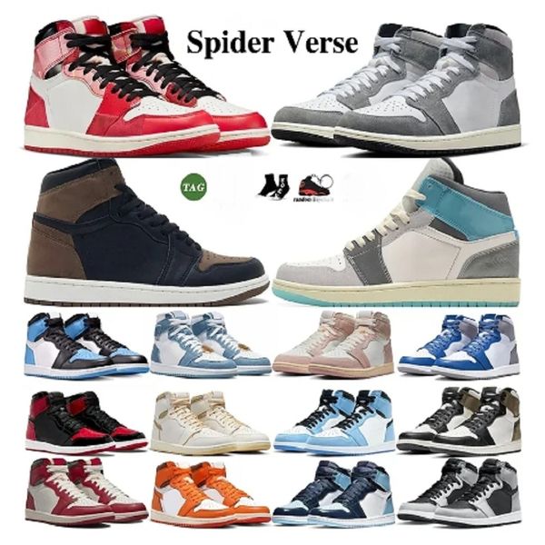 

eur36-47 designer shoes jumpman 1 mid high 1s se split space jam phantom women washed black lucky green dark mocha palomino basketball shoes