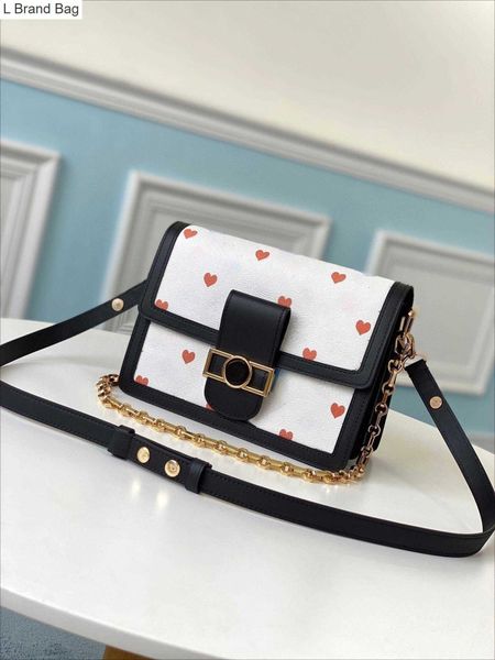 

2023 new 5a diagonal package dauphine women purse designer handmade luxury classic fashion genuine leather handbag shoulder bags wallet xdol, Black
