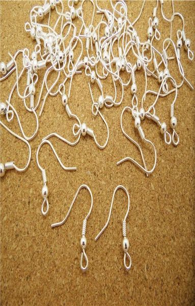 

wholesale 500pcs/lot diy jewelry making findings earring hook coil ear ball end 18mm9409773