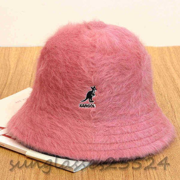 

wide brim hats bucket hats new kangol kangaroo dome rabbit hair woman bucket hats multicolor man cps fisherman hat 11 colors couple models h, Blue;gray