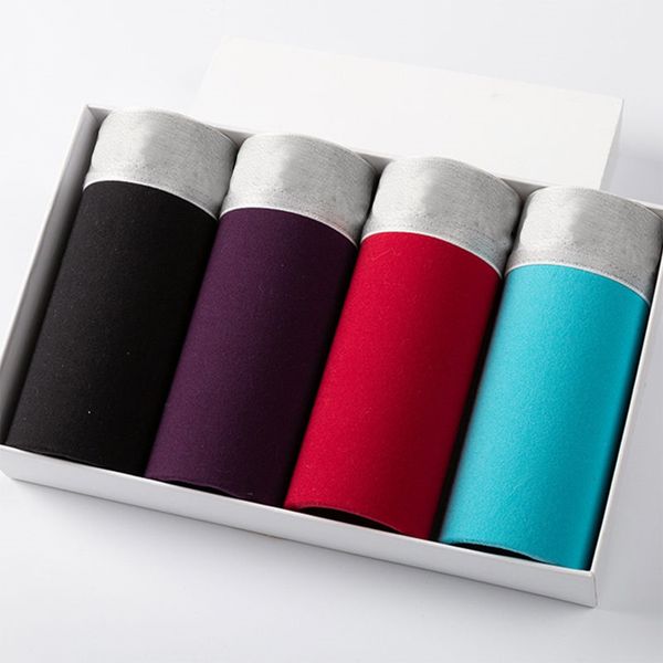 

designer underwear man mens underwears solid color boy fashion man underwear boxer male soft underpants man luxury brand comfortable boxersh, Black;white