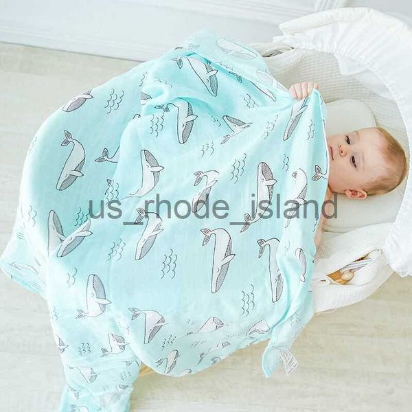 

blankets swaddling muslin tree newborn muslin swaddle baby multi-use bamboo cotton blanket infant newborn baby wrap 120x120cm x0802