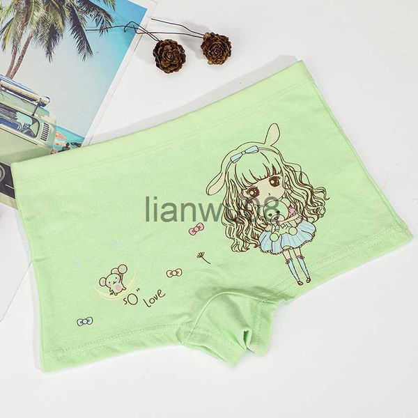 

panties 212 years old girls' cotton boxer briefs innocent little girl cartoon series pinkyellow 1pcs a lot x0802, Camo
