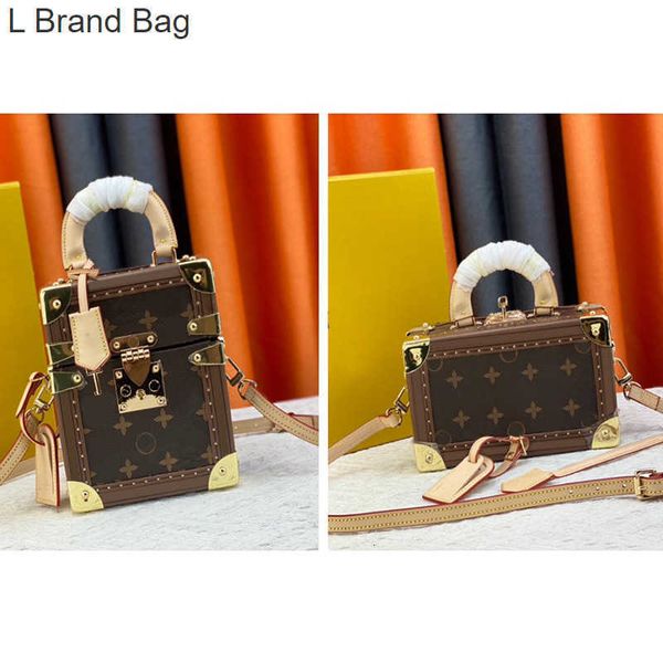 

l bag fashion designer bag mens and women's vintage print camera bag mini portable shoulder bag multi-function wallet card bag m10079 3, Black