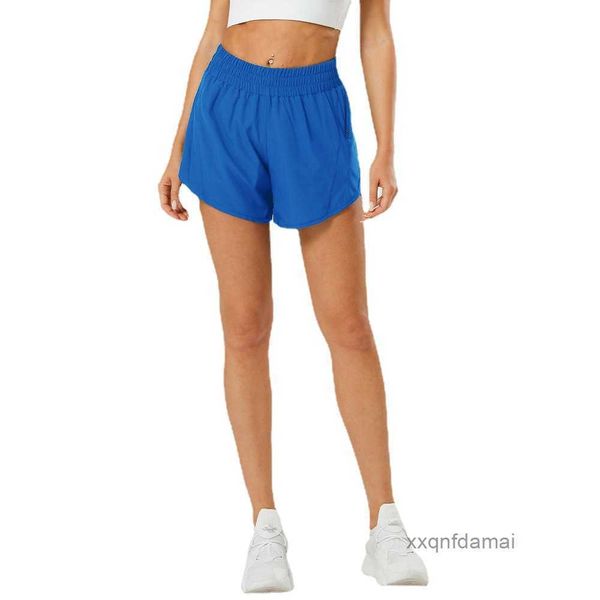 

lu-40 track that shorts 5-inch y loose breathable quick drying fitness women's yoga pants skirt versatile casual gym leggings sports un, White;black