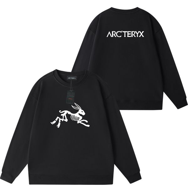 

arcteryx cotton new sweatshirt men's hoodie sweater logo printed long sleeve t-shirt designer sweater men's crew neck pullover hoo, Black