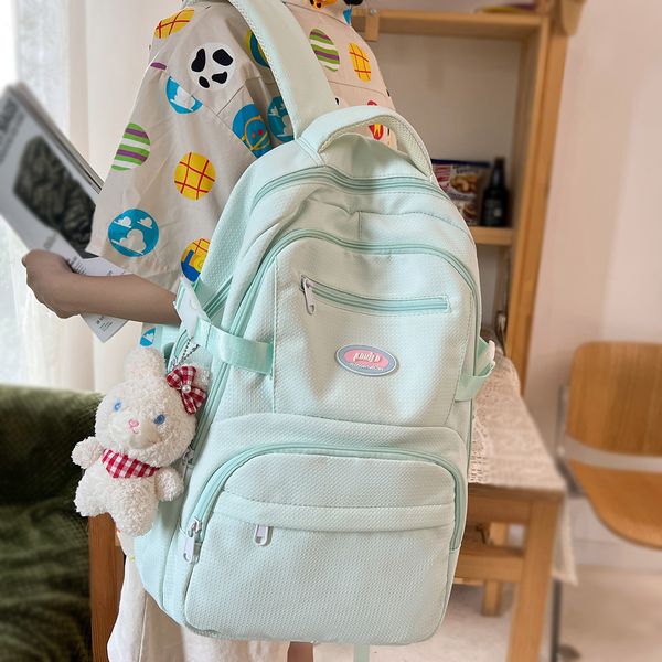 

school bags girl trendy cute college backpack fashion female travel bag women kawaii teenager nylon laplady bookbag cool student 230801