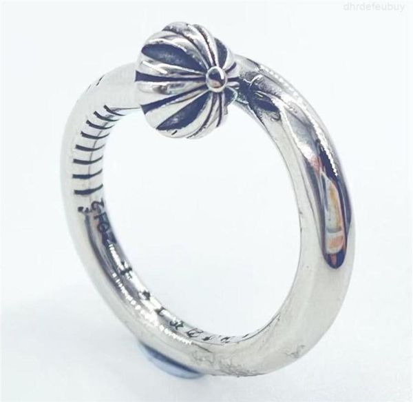 

chrome japan korea trend crusader titanium steel ring core tail hearts 05x5 designer fashion original2874252v7458733, Golden;silver