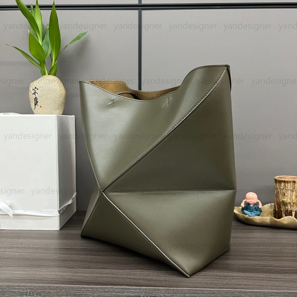 

designers bags puzzle fold tote bag summer beach bucket handbag women leather shopping purse fashion new shoulder wallets cosmetic purse wom