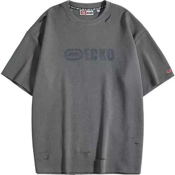 

2023 ecko t shirt mens designer t shirt summer streetwear short sleeve men women hip hop tee asian size m-xxl 15 wsxu, White;black