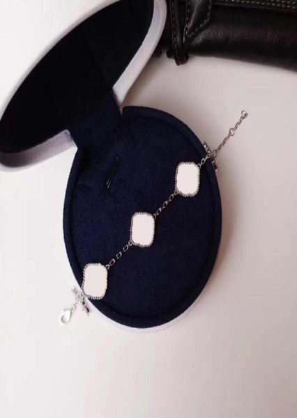 

fashion classic 4 leaf clover charm bracelets bangle chain agate shell motherofpearl for womengirl wedding mother039 day jew8832578715713, Black