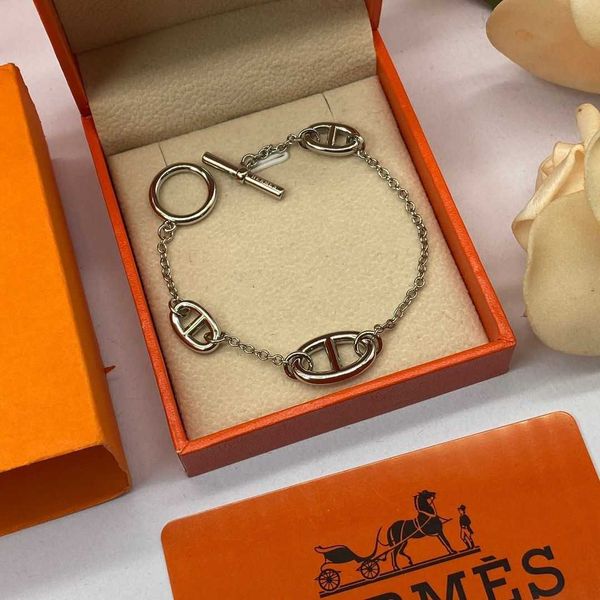 

farandole bracelet bangle jewelry high beauty pig nose bracelet new star style bracelet women's style ins niche design ot buckle classi, Black