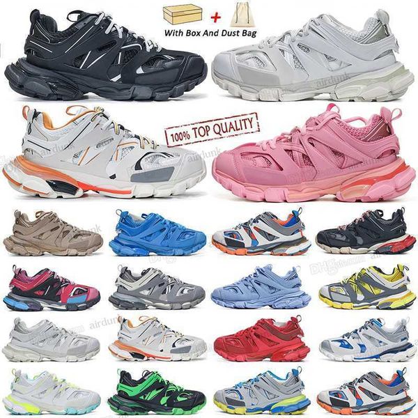 

track 3 casual shoes 3.0 tess.s. gomma sneakers luxury brand designer triple white black for men women 18ss leather nylon printed tracks 3 r