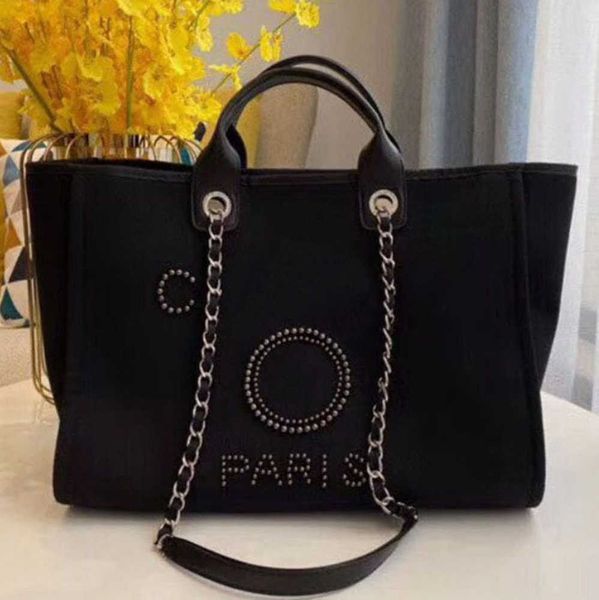 

luxury fashion women's beach bags pearl hand bag brand cc designers women tote evening handbag large capacity female backpacks small po