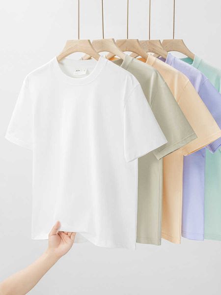 

2023ss spring summer thick fabric t shirt men women gray short sleeve tees rmtf 58ub, Blue