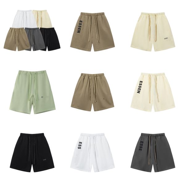 

mens designer shorts essentail shorts designer clothing essen shorts cotton sports mens shorts designer short street style tide over knee sh, White;black