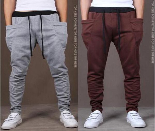 

pyrex cargo hip hop harem pants drop crotch pants men black bandana joggers skinny version of cultivate one morality9516109