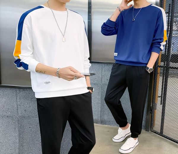 

men039s set jogging homme workout fitness tracksuit men long sleeves sweatshirts sporting suit pant set men trainingspak mannen4435016, Gray