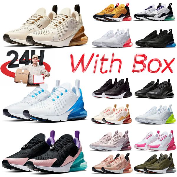 

running shoes men women sneakers outdoor trainers throwback 270 future triple black university red pink summer sunset max tennis fitness air
