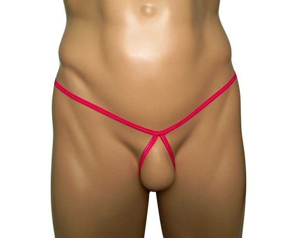 

funny underwear thong men's open crotch, Black;white