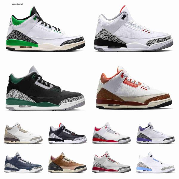 

men women 3 3s basketball shoes a ma maniere cardinal fire red dark mocha racer blue unc wizards black white cement reimagined georgetown lu