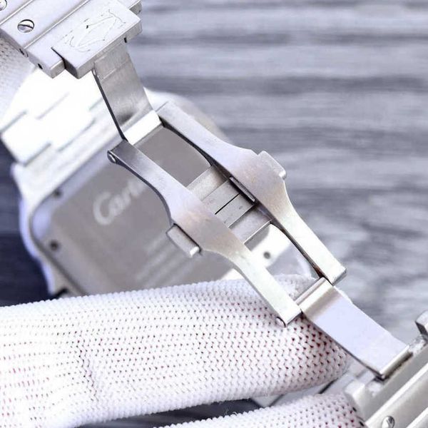 

designer santos watch for men mechanical movement watches sapphire mirror date uhr montre carter with box perfect gift 3dnd, Slivery;golden