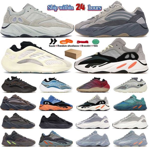 

designer 700 v3 sneakers running shoes solid greey faded azure res red res blue magnet clay brown mono safflower mens women trainers outdoor, Black