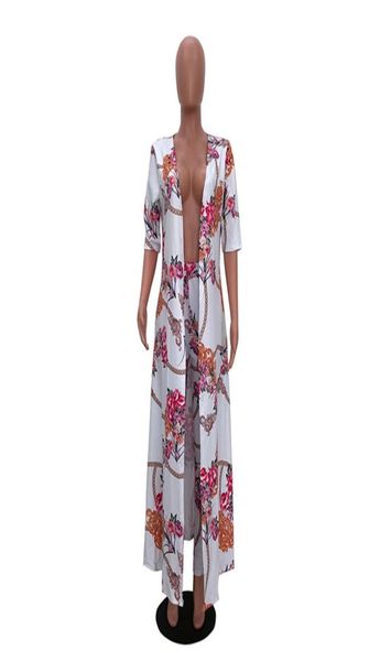 

summer dress 2 piece set women cardigan long trench and bodycon pant suit casual clothes boho two outfits7590882, White