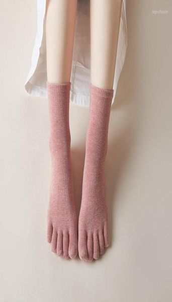 

women socks good quality women39s 5 finger solid color korean style set female ladies sport toe cotton8994319, Black;white