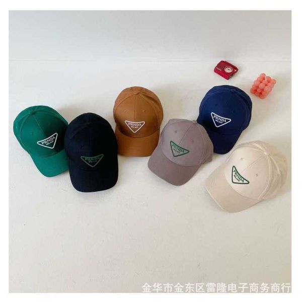

r luxury hat early autumn children's simple letter cap boys and girls baseball street shoot style fashion, Blue;gray