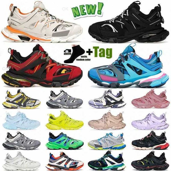 

designer men women casual shoes runners shoes runner track 3 3.0 triple white black sneakers tess.s. r leather luxury brand trainer nylon