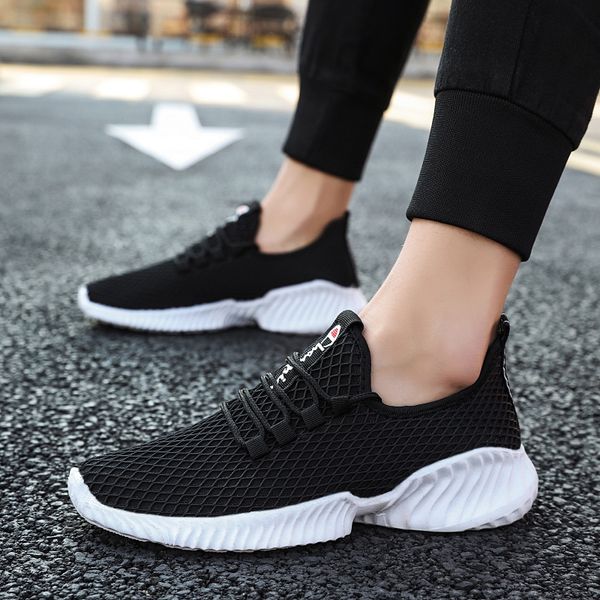 

shoes new casual summerr fashion fashion men triple black white flat trainers factory wholesale retail outdoor platform breathable sports489