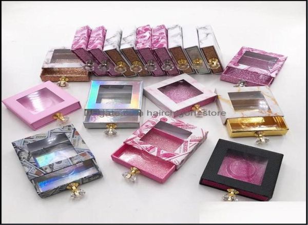

false eyelashes new lashes box eyelash packaging custom crystal handle lash case for fluffy 25mm natural 3d mink fals hairchigonst5991559