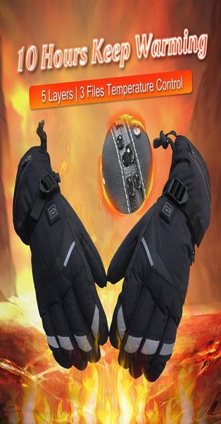 

electric battery heated gloves temperature smart control warm heating gloves winter outdoor sports bicycle ski skiing gloves c18115273935