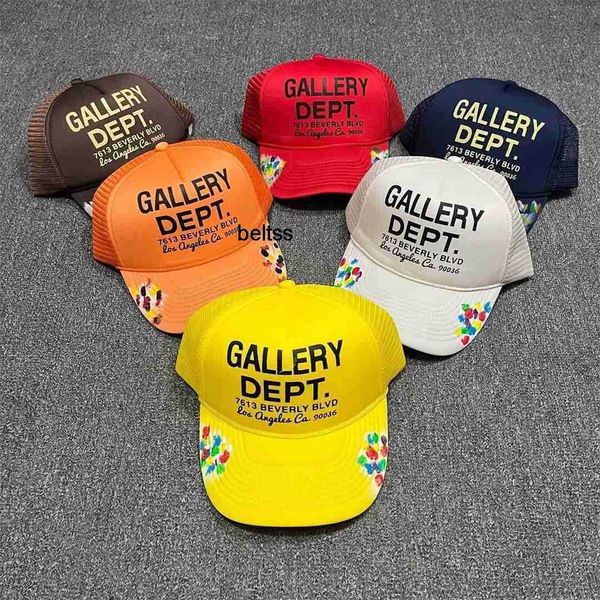 

galleryes american truck cap letter wide brim graffiti fashion baseball cap fashion men and women, Blue;gray